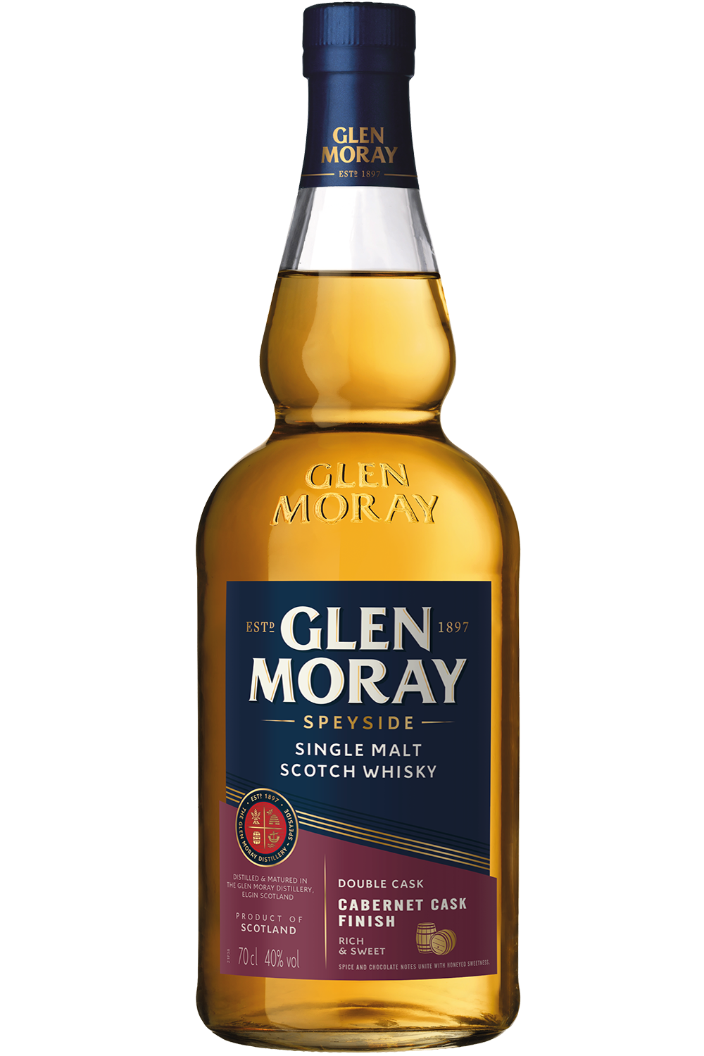 Glen Moray Cabernet Cask Finish 70cl 40%